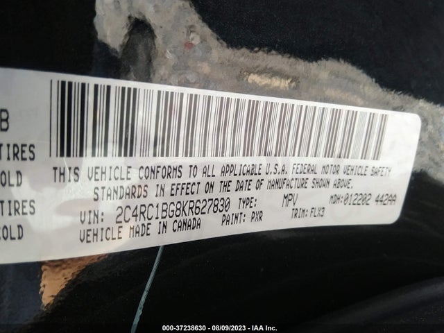Chrysler Pacifica Touring L 2019 2C4RC1BG8KR627830 Image 9