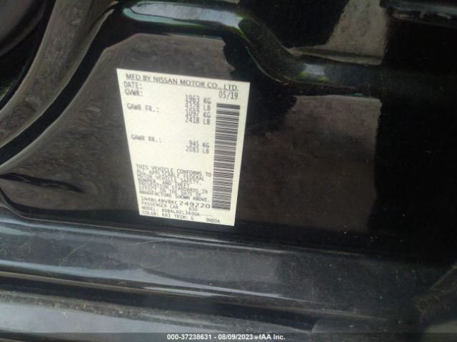 1N4BL4BV8KC249220 Nissan Altima 2.5 S