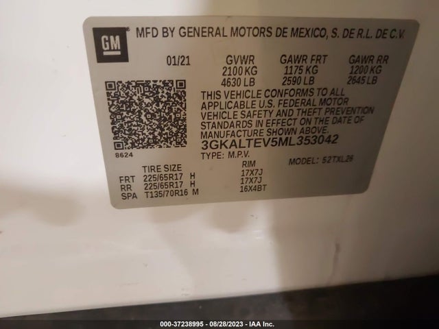 GMC Terrain Sle 2021 3GKALTEV5ML353042 Image 9