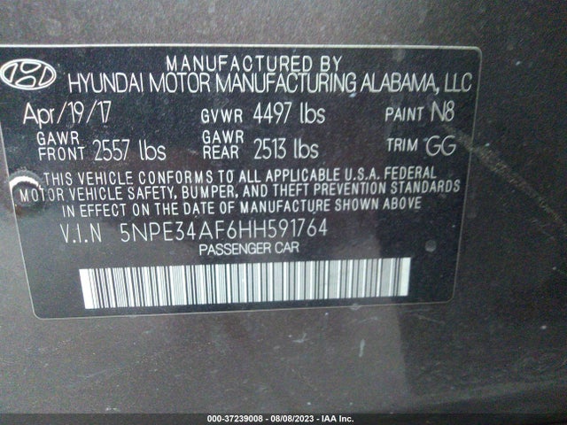Hyundai Sonata Sport 2017 5NPE34AF6HH591764 Image 15