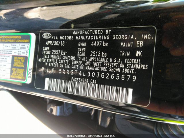 5XXGT4L30JG265679 KIA Optima Lx