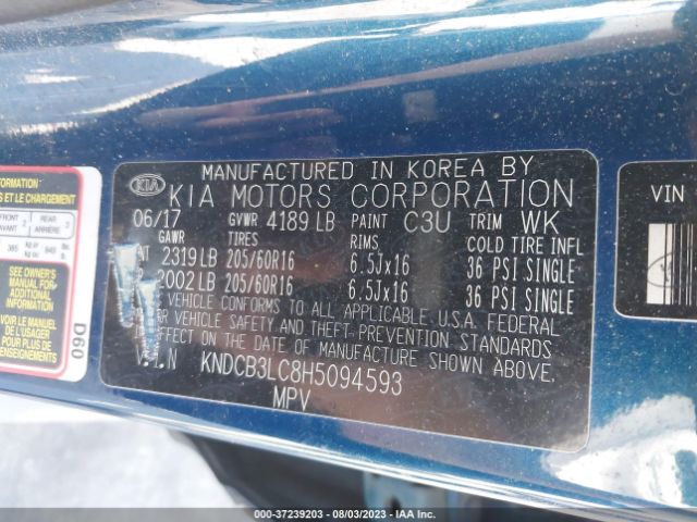 KNDCB3LC8H5094593 KIA NIRO LX
