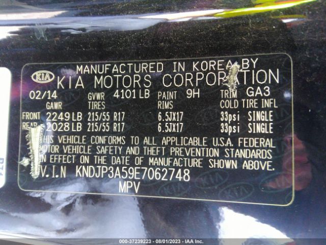 KNDJP3A59E7062748 KIA SOUL +