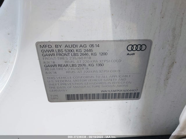 WA1LFAFP0FA004407 Audi Q5 Premium Plus
