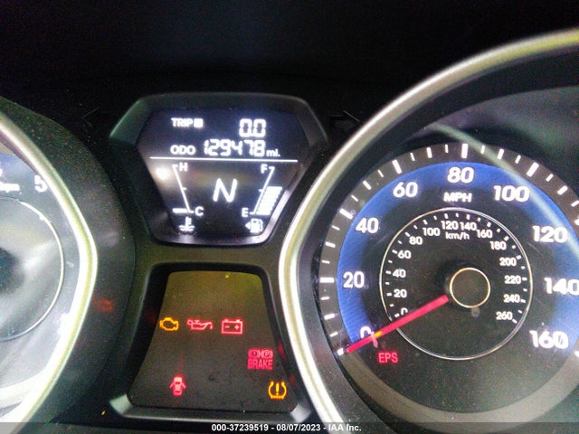 2013 HYUNDAI ELANTRA LIMITED PZEV VIN: 5NPDH4AEXDH167423