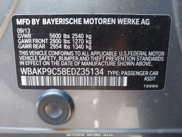 WBAKP9C58EDZ35134 BMW 5 Series 550i Xdrive