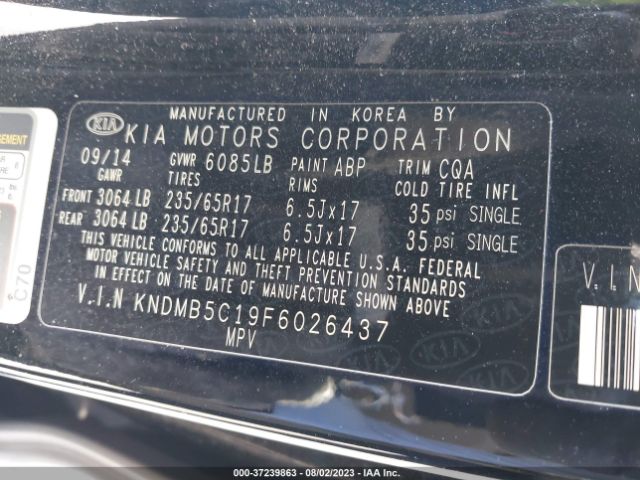 KNDMB5C19F6026437 KIA SEDONA LX