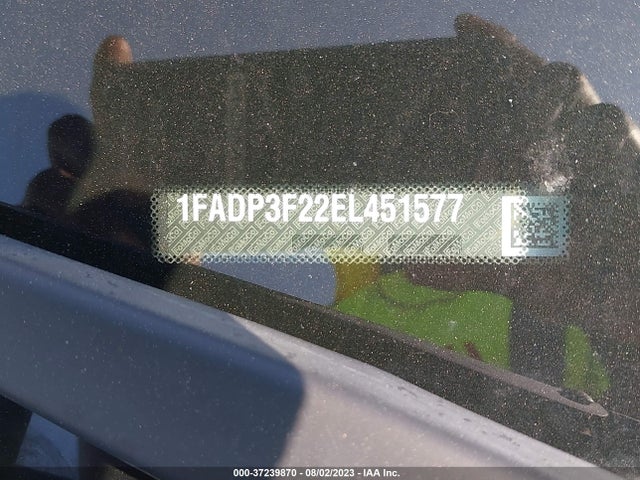 2014 FORD FOCUS SE VIN: 1FADP3F22EL451577