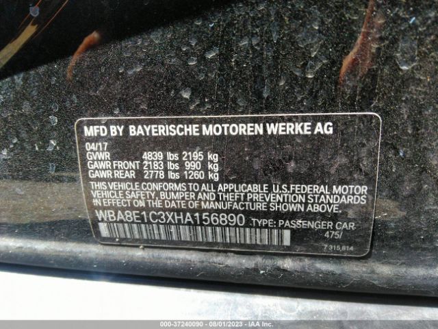 WBA8E1C3XHA156890 BMW 3 Series 330e Iperformance
