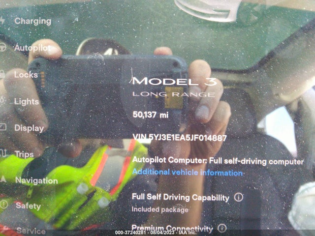 Tesla Model 3 Range Battery 2018 5YJ3E1EA5JF014887 Image 14
