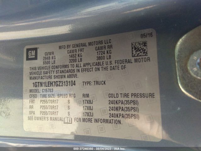 1GTN1LEH7GZ313104 GMC SIERRA 1500