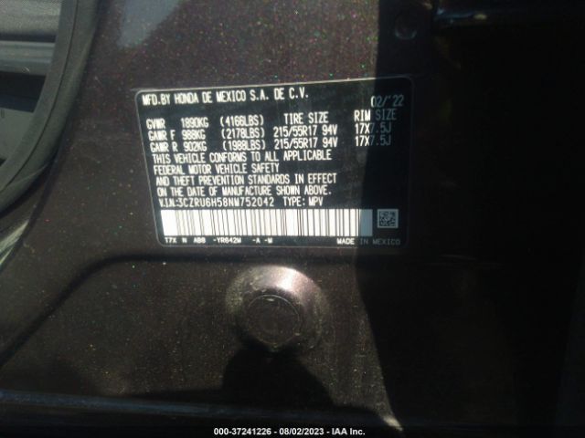 3CZRU6H58NM752042 Honda HR-V EX