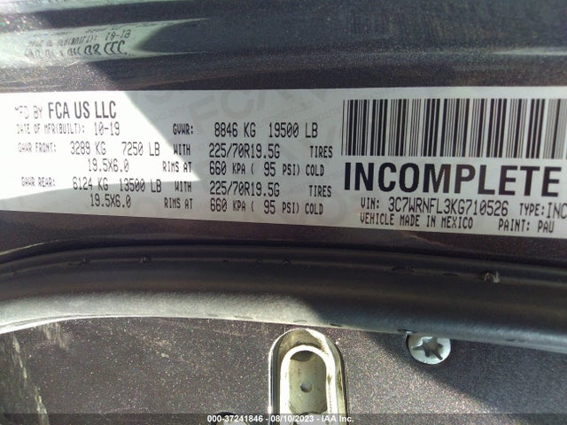 2019 Ram 5500, VIN: 3C7WRNFL3KG710526