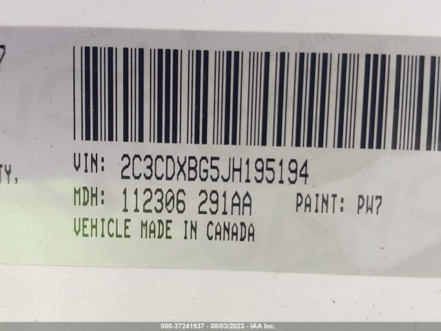 Dodge Charger Sxt 2018 2C3CDXBG5JH195194 Image 9