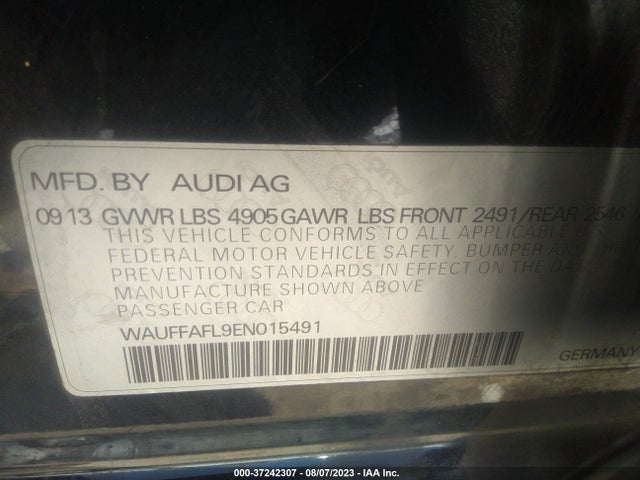 WAUFFAFL9EN015491 Audi A4 Premium Plus