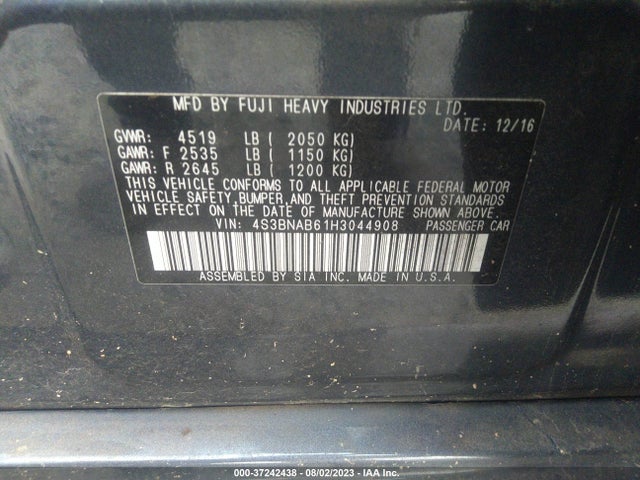 Subaru Legacy 2017 4S3BNAB61H3044908 Image 15