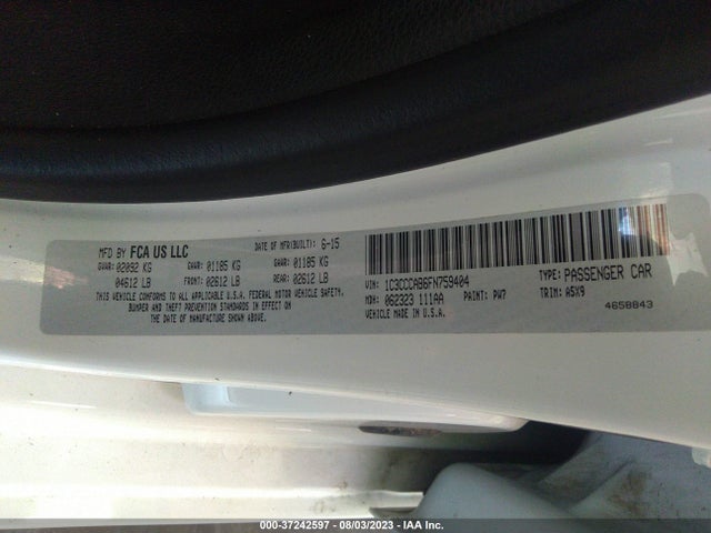 1C3CCCAB6FN759404 Chrysler 200 Limited
