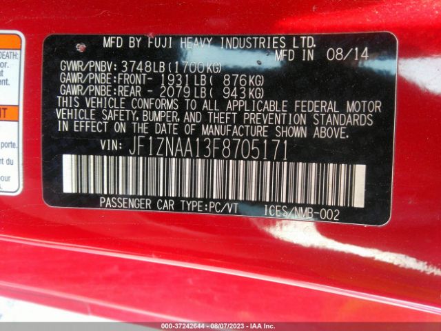 JF1ZNAA13F8705171 Scion FR-S