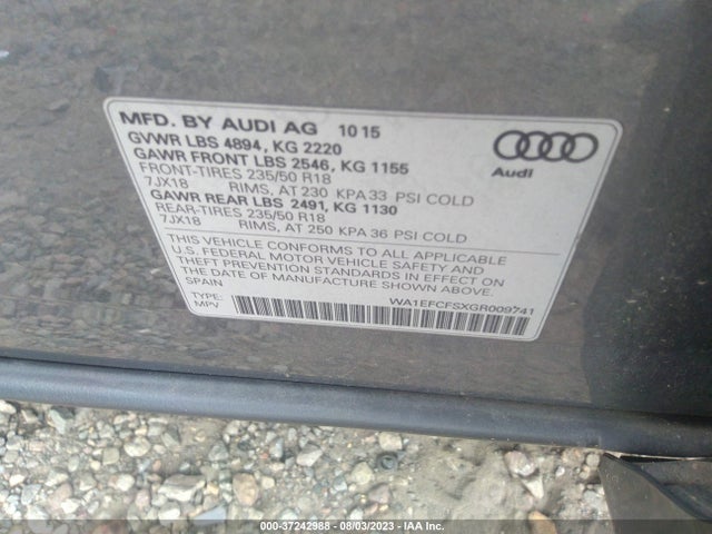 WA1EFCFSXGR009741 Audi Q3 Premium Plus