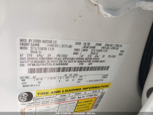 1FMJU1HT0LEA85888 Ford Expedition Xlt