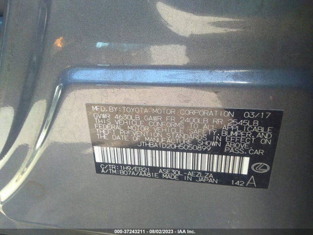 JTHBA1D20H5050899 Lexus Is Is Turbo
