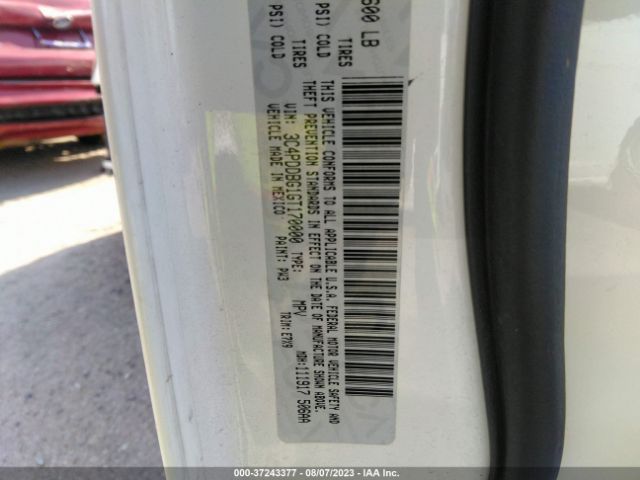 3C4PDDBG1GT170000 Dodge Journey Sxt
