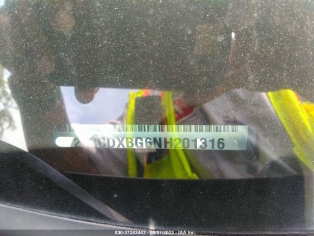 2C3CDXBG6NH201316 Dodge Charger Sxt
