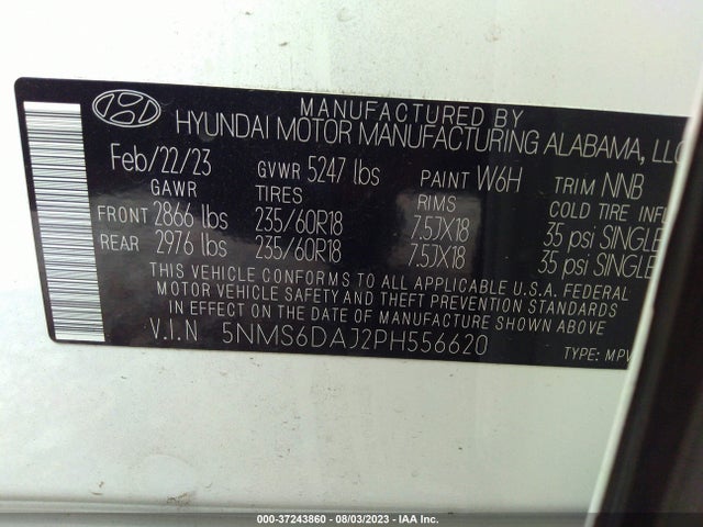 Hyundai Santa Fe Xrt 2023 5NMS6DAJ2PH556620 Image 16