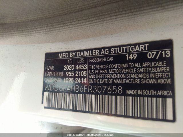 WDDGF4HB6ER307658 Mercedes-Benz C-class C 250