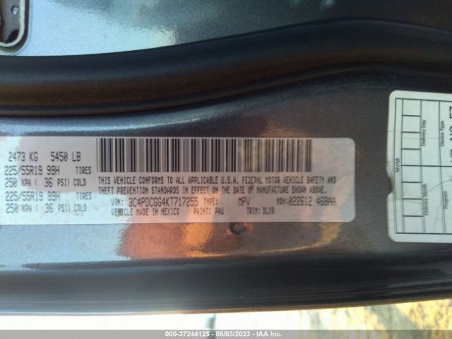 3C4PDCGG4KT717255 Dodge Journey Crossroad