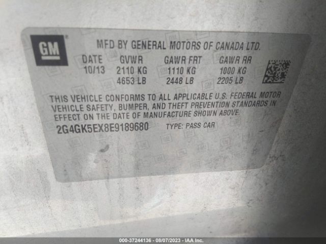 2G4GK5EX8E9189680 Buick Regal