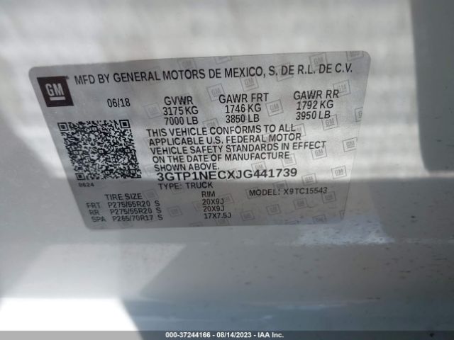 3GTP1NECXJG441739 GMC Sierra 1500 Slt