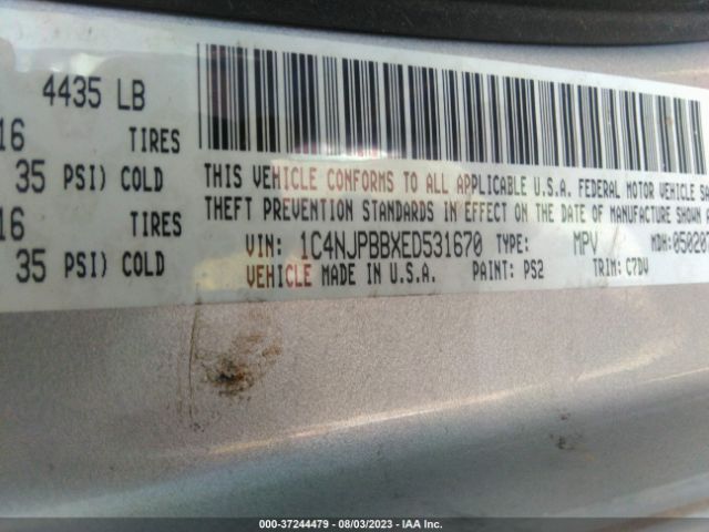 1C4NJPBBXED531670 Jeep Patriot Sport