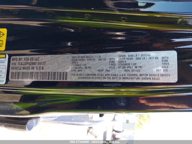 1C4JJXP63NW114177 Jeep Wrangler 4xe Unlimited Sahara