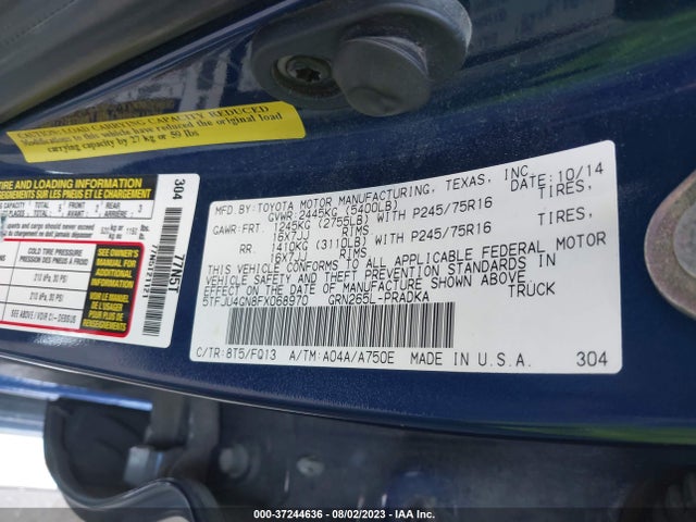 Toyota Tacoma Prerunner 2015 5TFJU4GN8FX068970 Image 15