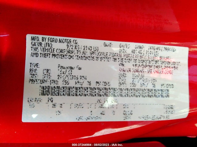 Ford FOCUS SE 2015 1FADP3F24FL291459 Image 9
