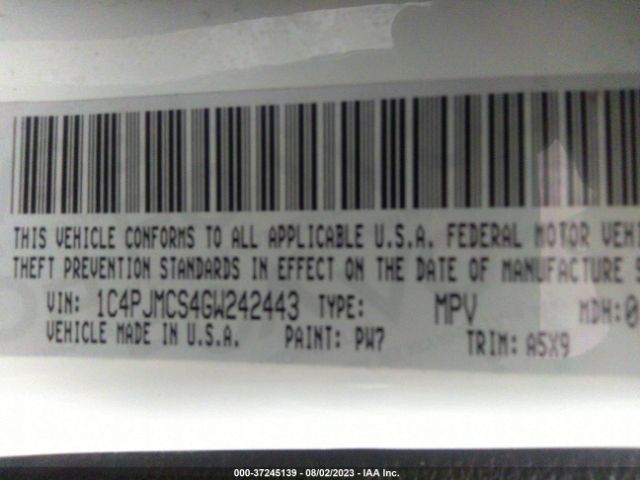 1C4PJMCS4GW242443 Jeep Cherokee Latitude