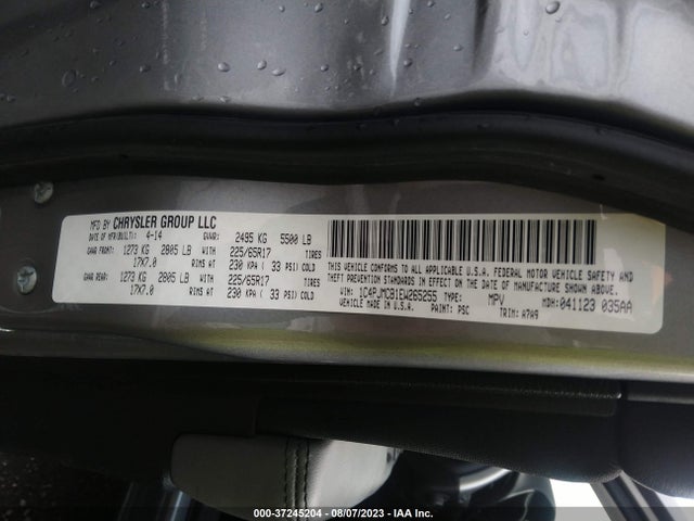 1C4PJMCB1EW265255 Jeep Cherokee Latitude