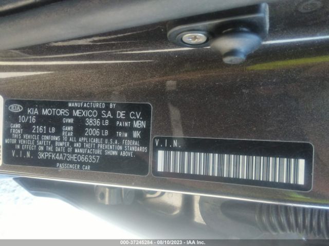 3KPFK4A73HE066357 KIA FORTE LX