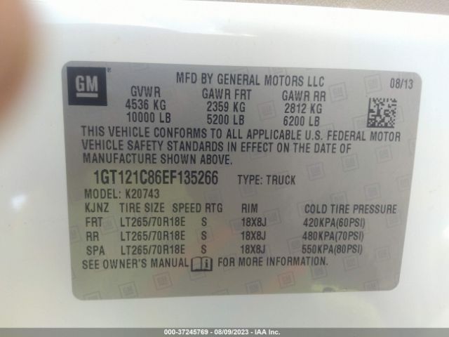1GT121C86EF135266 GMC Sierra 2500hd Slt