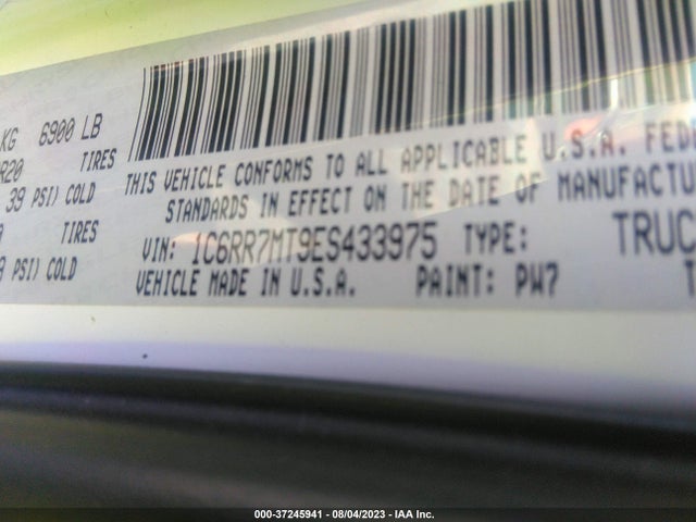 1C6RR7MT9ES433975 RAM 1500 Sport