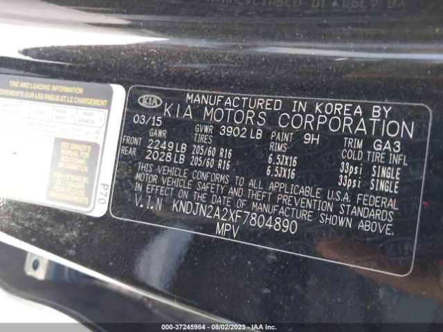 KNDJN2A2XF7804890 KIA Soul Base