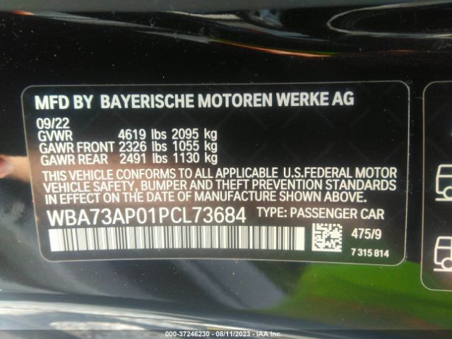 WBA73AP01PCL73684 BMW 4 Series 430i Xdrive