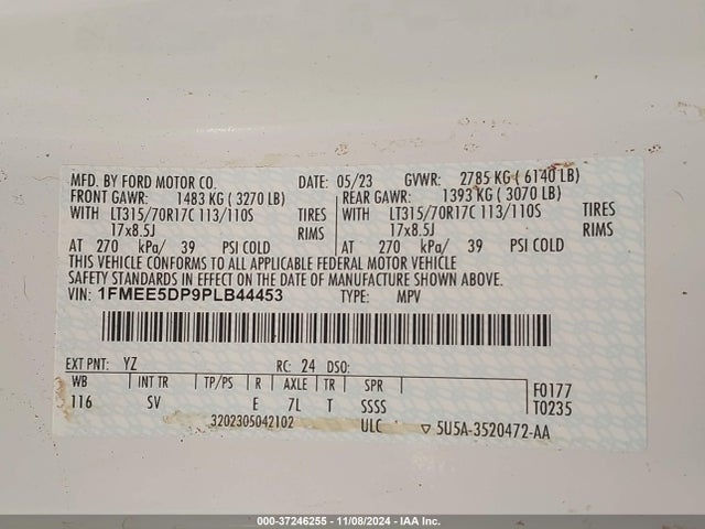 Ford Bronco Black Diamond 2023 1FMEE5DP9PLB44453 Image 9