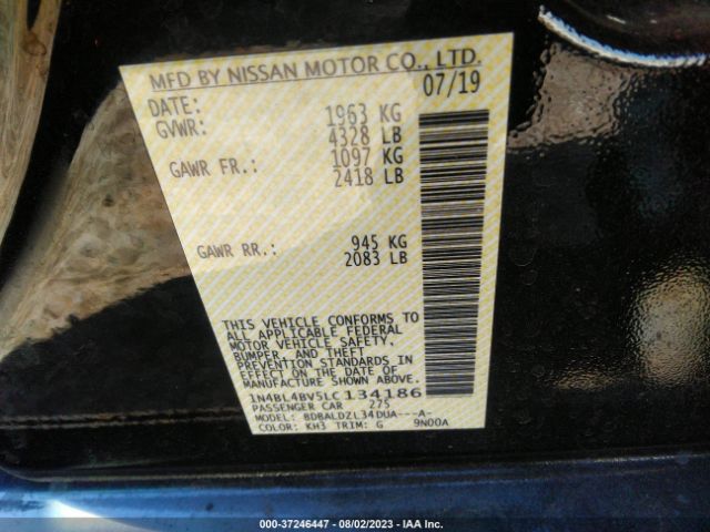 1N4BL4BV5LC134186 Nissan Altima 2.5 S