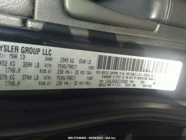 1C4RJEAG5EC157025 Jeep Grand Cherokee Laredo