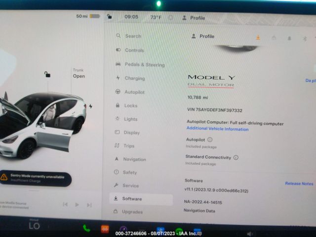 7SAYGDEF3NF397332 Tesla Model Y Performance