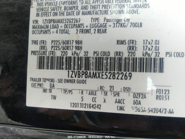 1ZVBP8AMXE5282269 Ford Mustang V6