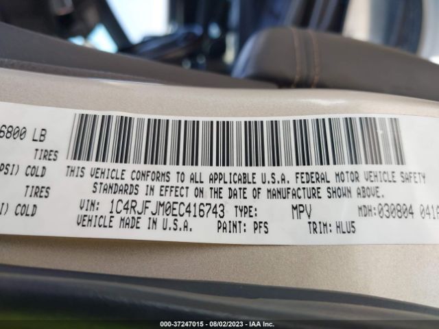 1C4RJFJM0EC416743 Jeep Grand Cherokee Summit