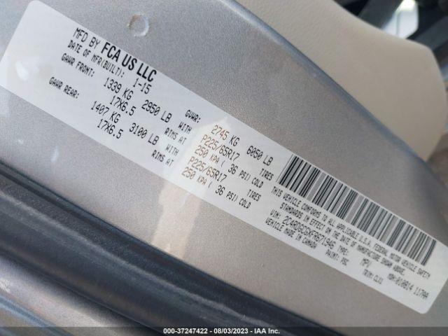 2C4RDGCGXFR671946 Dodge Grand Caravan Sxt Plus